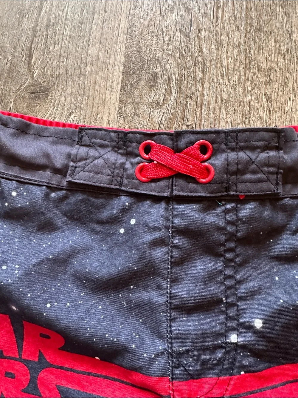 Star Wars Black and Red Character Panel Swim Shorts